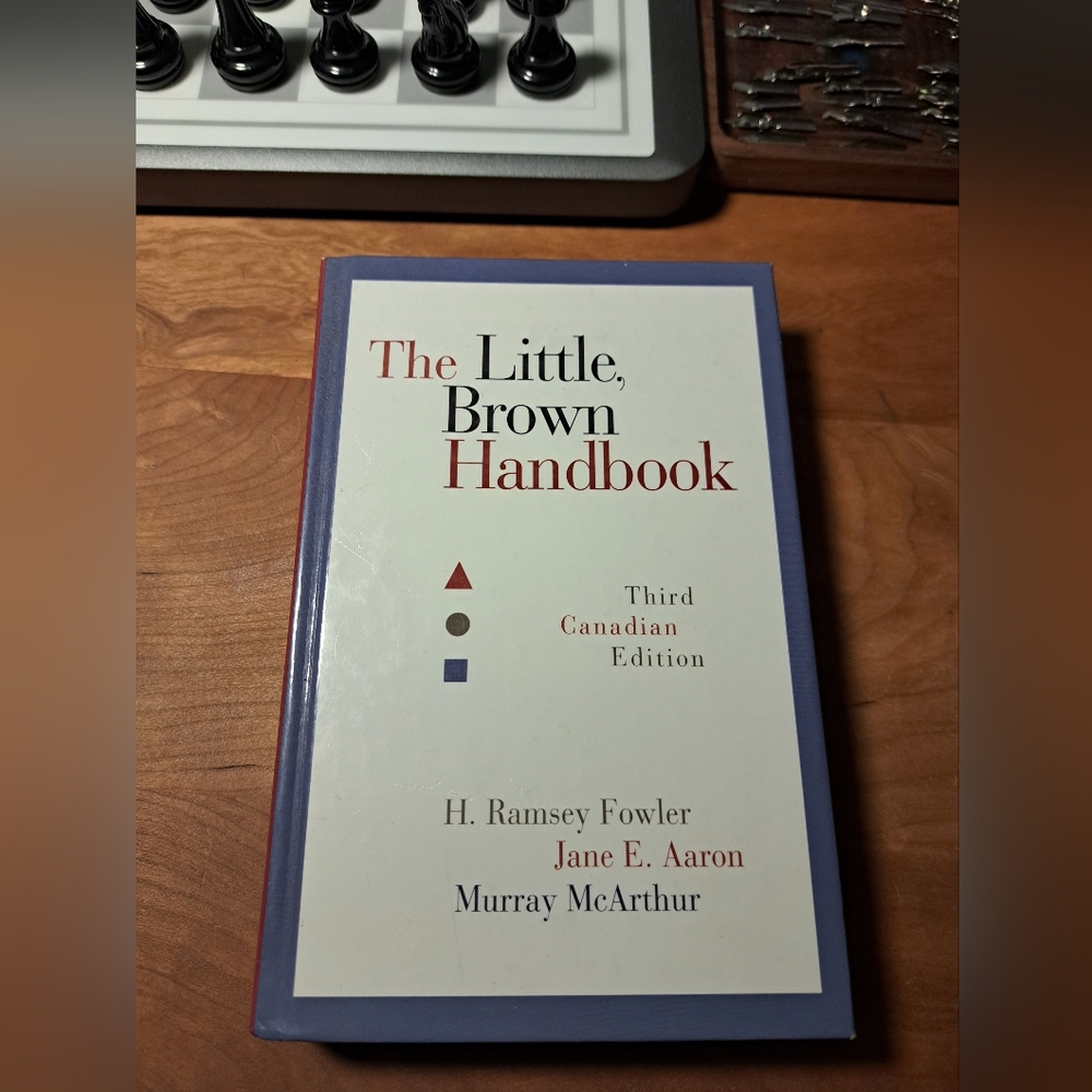 The Little, Brown Handbook - Third Canadian Edition